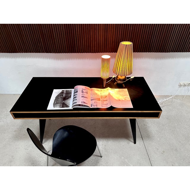 Vitage German Writing Desk by Hans Bellmann for Domus Raumkunst, 1950s For Sale - Image 15 of 18