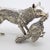 Italian Vintage Italian Handmade Genuine Silver Large Fox With Hunted Game Figurine Rare Sculpture For Sale - Image 3 of 10