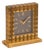 Vintage Swiss Gilt Brass Desk Clock from Hermès, 1960s For Sale