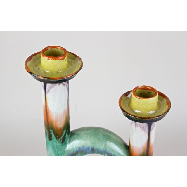 Mid-Century Ceramic Candleholder, Austria, 1950s For Sale - Image 4 of 18