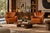 Dating back to the 1940s, this striking pair of Scandinavian Art Deco club lounge chairs combines a commanding sculptural...