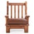 A Pair of French Brutalist Style Oak Armchairs, C. 1960. For Sale - Image 4 of 7