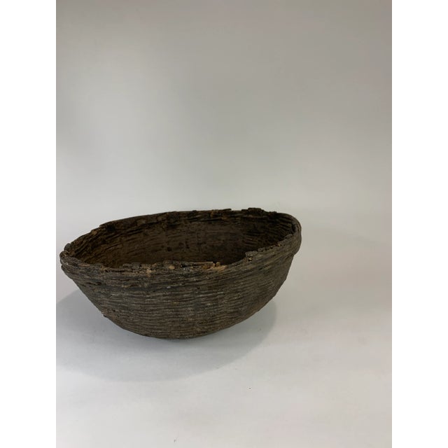 Wood Antique Rattan Basket From India For Sale - Image 7 of 7