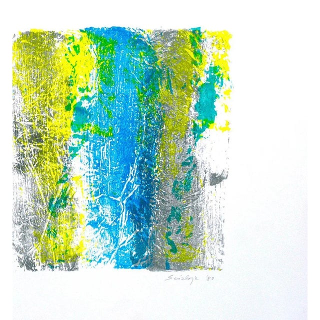 A Shot in the Summer - Original Lithograph by Toti Scialoja - 1980 ca. 1980 For Sale - Image 4 of 5