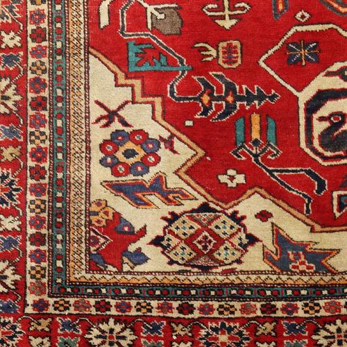 Antique Ardebil Rug in Cotton and Wool For Sale - Image 5 of 9