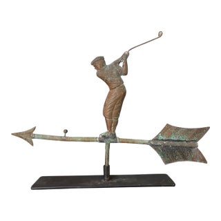 Antique Golfer Weathervane For Sale