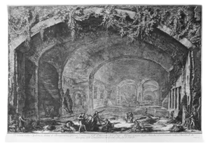 Giovanni Battista Piranesi, Veduta della Spelonca, detta il Bergantino, Etching, 1762