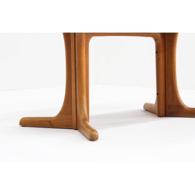 Wood Vintage Danish Oval Extendable Dining Table in Teak, 1960s For Sale - Image 7 of 10