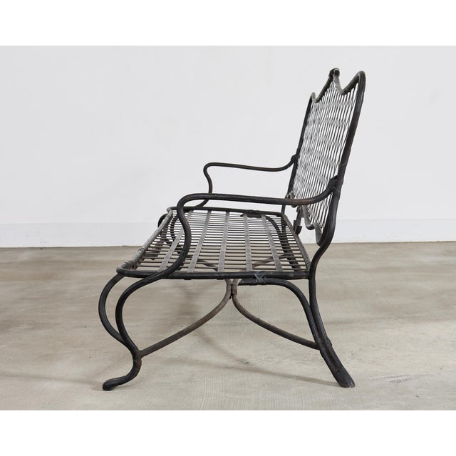 Late 20th Century Rose Tarlow Style Iron Twig Garden Six-Piece Patio Suite For Sale - Image 5 of 18