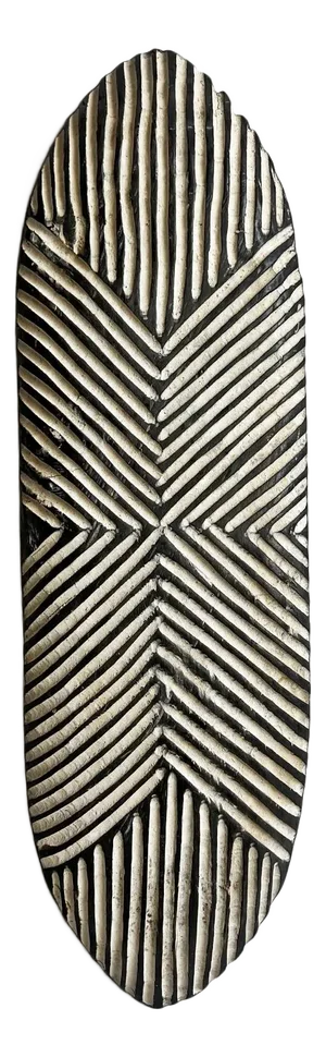Zulu Vintage Elongated Shield Wall Art