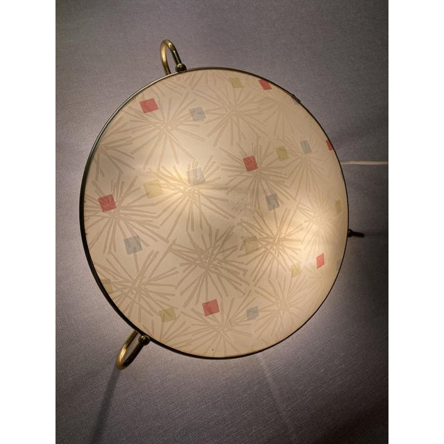 Mid-Century Ceiling Lamp with Graphic Pattern from Erco, 1950s For Sale - Image 17 of 18