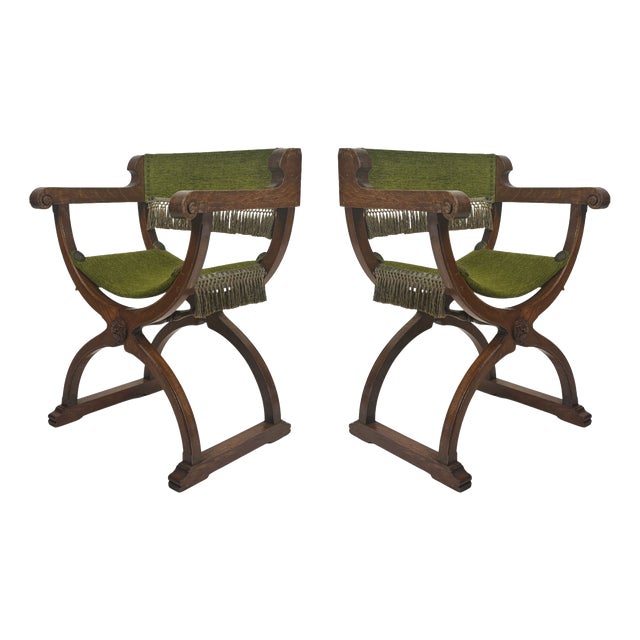 Spanish Armchairs, 1940s, Set of 2 For Sale