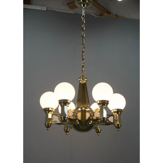 Art Nouveau Chandelier by Emil Kralik for Vulkania, 1920s For Sale - Image 6 of 18