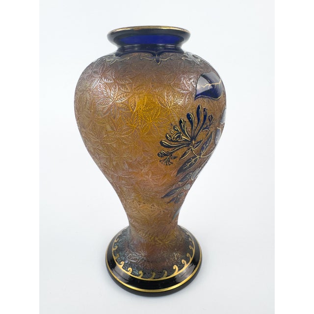 Art Nouveau Saint-Louis Art Nouveau Crystal Vase, Désiré Christian Period, c.1900 For Sale - Image 3 of 18