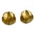 1980s Gold Vermeil Signed Runway Earrings - 2 Pieces For Sale