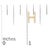 Early 21st Century 10K Yellow Gold 1/10 Cttw Diamond 'H' Initial Stud Earring For Sale - Image 5 of 5