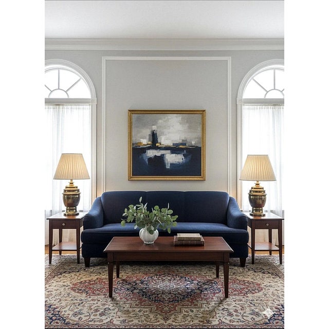 Brass Pair of Brass Plated Ginger Jar Lamps For Sale - Image 8 of 8