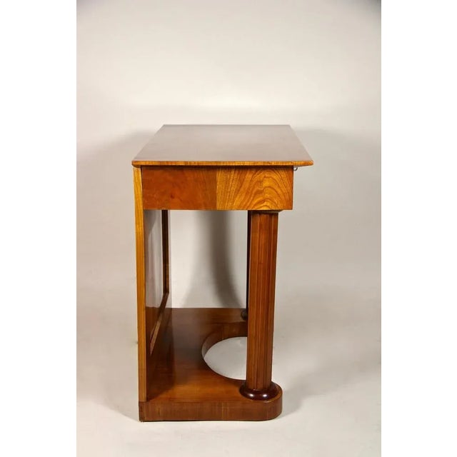 Biedermeier Cherrywood Console Table, Austria, 1860s For Sale - Image 17 of 18