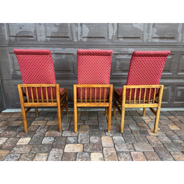 Vintage Henredon Scene One Campaign Dining Chairs For Sale - Image 9 of 10