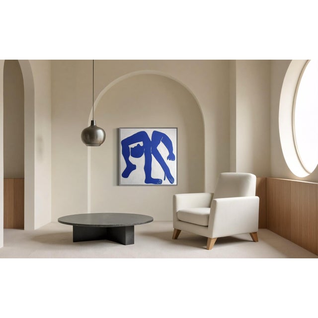 Textile Bodasca, The Blue Man, 2026, Painting Canvas For Sale - Image 7 of 14