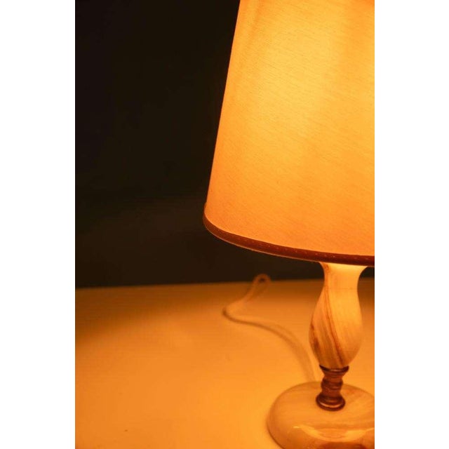 Regency Onyx & Brass Table Lamp For Sale - Image 12 of 14