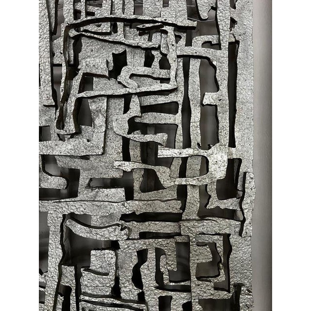 Belgian Brutalist Steel Wall Sculpture, 1960s For Sale - Image 9 of 11
