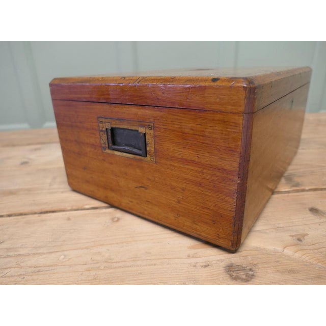 Victorian Oak Presentation Box For Sale - Image 5 of 7