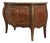 French Louis XV Vintage Marble Top Marquetry Commode For Sale