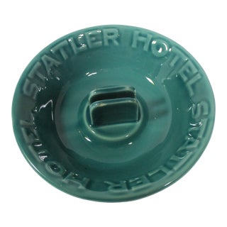 1940's Statler Hotel Ashtray With Match Holder For Sale