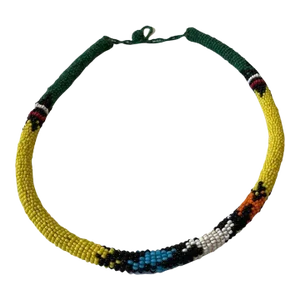 Vintage African Urembo Beaded Necklace Choker Kenya