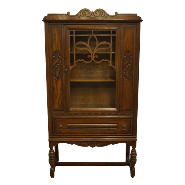 Bowers Brothers Co. Bloomington, Indiana Solid Oak English Revival Jacobean Style Chairish