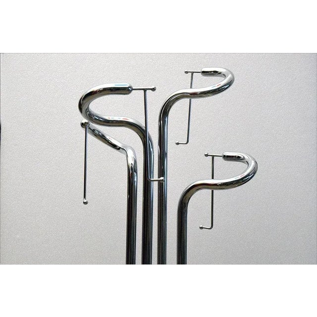 Sculpture Coat Hanger in Chromed Steel, 1970s For Sale - Image 4 of 10