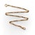 This is a beautiful Art Deco pocket watch chain that consists of paper clip links alternating between a row of three...