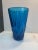 Italian Blue Crystal Handmade Cut Vase from Simoeng For Sale - Image 12 of 13