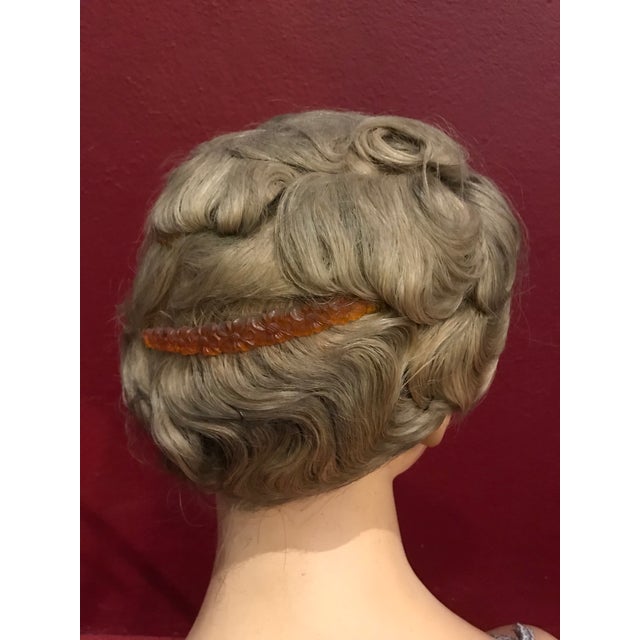 Glass Art Deco Head Mannequin Sculpture Display Torso Lady For Sale - Image 7 of 11