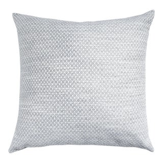 Coastal Breeze 24x24 Grey Indoor Outdoor Pillow For Sale