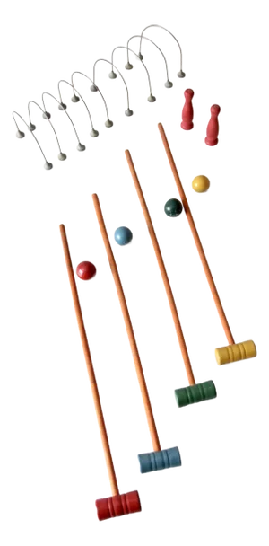 1930s J Pressman Parlor Croquet Set