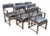 B&b Italia Simplice Leather Arm Chairs, Set of Six For Sale