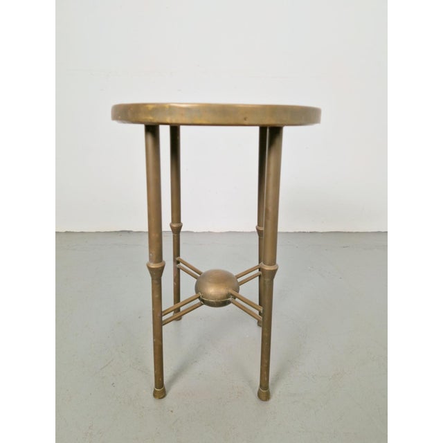 Art Deco Round Copper Side Table by P. Cool, 1933 For Sale - Image 11 of 13