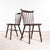 Wood Dark Turned Spindle Back Dining Chairs, 1950s, Set of 4 For Sale - Image 7 of 9