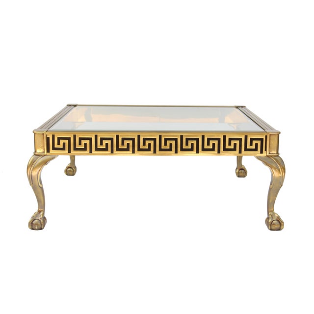 Mastercraft Vintage Greek Key Brass Coffee Table Chairish