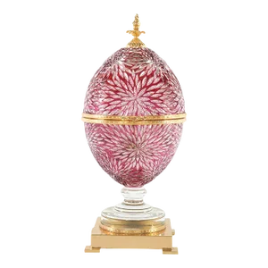 French Cut Crystal Liqueur Cave Set, 6 Pieces
