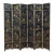 Antique Early 20th Century Chinese Hand-Painted Coromandel Gilded Screen For Sale