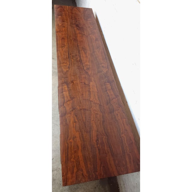 1960s Stately Restored Mid Century Modern Long Dresser Credenza Walnut Young, Attributed For Sale - Image 12 of 18
