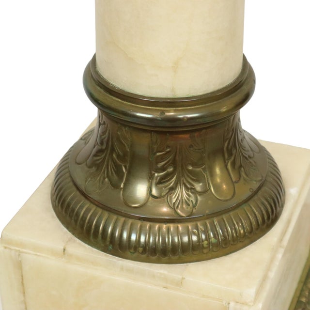 Antique Onyx Marble and Bronze Column, 1890s For Sale - Image 15 of 18
