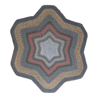 Vintage American Braid Carpet For Sale