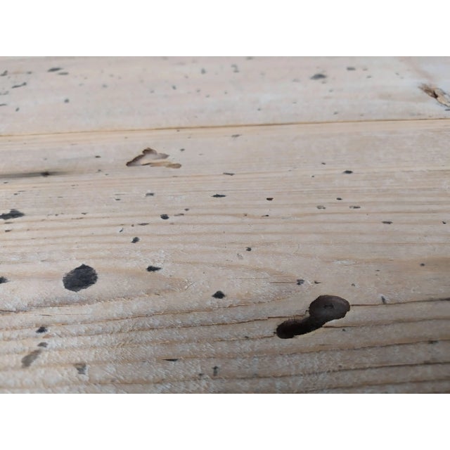Vintage Rustic Wood Farmhouse Table For Sale - Image 18 of 18