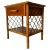 Vintage Chic Coastal Rattan Nightstand For Sale