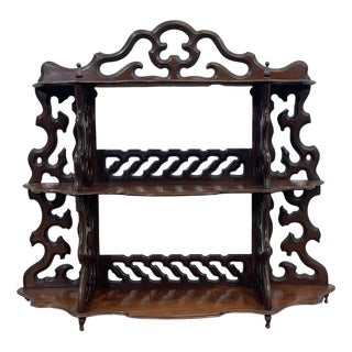 Antique Mahogany Shelf, 1800s For Sale