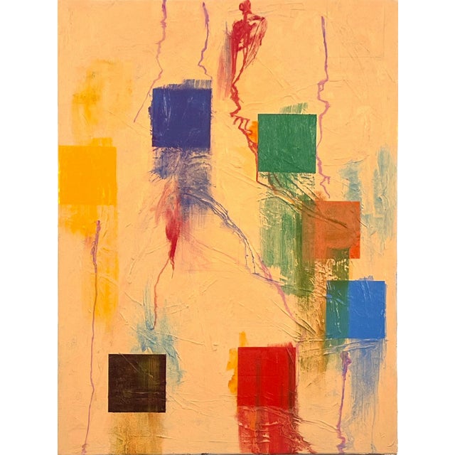 Dana Gordon Contemporary Abstract Oil on Canvas "Then and Now" by Dana Gordon For Sale - Image 4 of 4